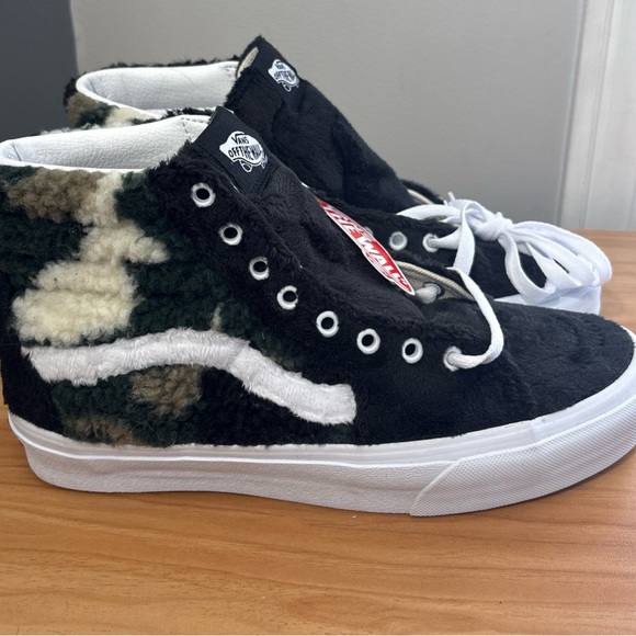 NEW Vans Sk8 Hi Sherpa CAMO Men's Size 7.5 Athletic Skate Casual High Top Shoes